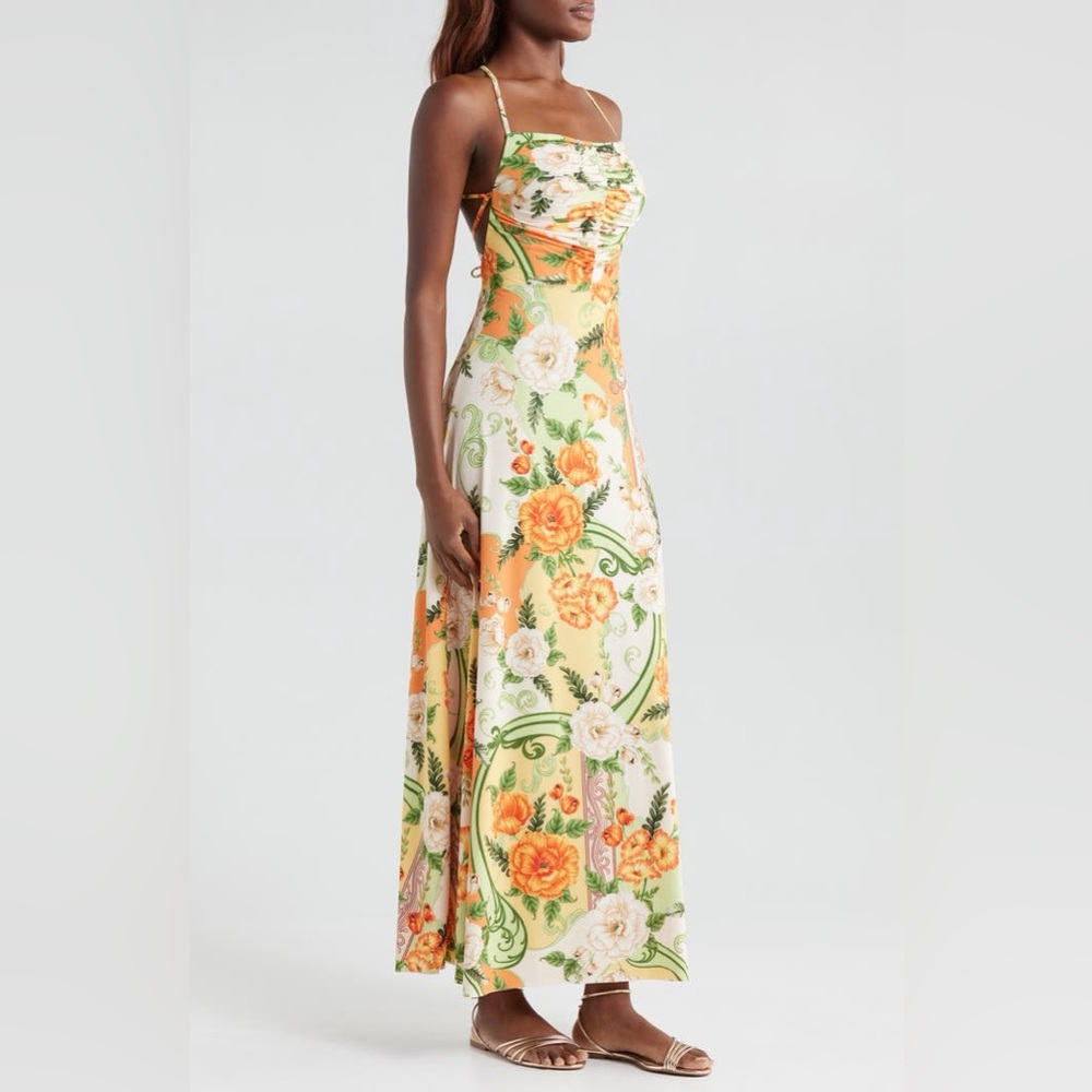 Agua Bendita Arista Ete Strapless Maxi Cover-Up Dress - Picture 3 of 7